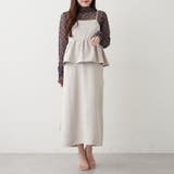 【2枚セット】ペプラムキャミワンピ&シアーロンT | RMAF　NICE CLAUP / OLIVE des OLIVE | 詳細画像7 