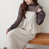 【2枚セット】ペプラムキャミワンピ&シアーロンT | RMAF　NICE CLAUP / OLIVE des OLIVE | 詳細画像2 