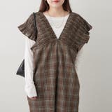 チェックシャーリングサロペット | RMAF　NICE CLAUP / OLIVE des OLIVE | 詳細画像9 