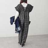 チェックシャーリングサロペット | RMAF　NICE CLAUP / OLIVE des OLIVE | 詳細画像4 