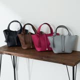 【8色展開】きれいめデザイン、タッセル付ハンドバッグ | RMAF NICE CLAUP / OLIVE des OLIVE | 詳細画像2