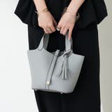【8色展開】きれいめデザイン、タッセル付ハンドバッグ | RMAF NICE CLAUP / OLIVE des OLIVE | 詳細画像8