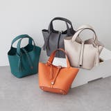 【8色展開】きれいめデザイン、タッセル付ハンドバッグ | RMAF NICE CLAUP / OLIVE des OLIVE | 詳細画像1