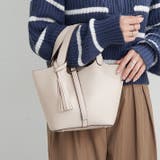 【8色展開】きれいめデザイン、タッセル付ハンドバッグ | RMAF NICE CLAUP / OLIVE des OLIVE | 詳細画像16