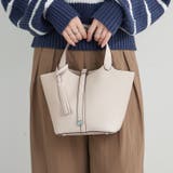 【8色展開】きれいめデザイン、タッセル付ハンドバッグ | RMAF NICE CLAUP / OLIVE des OLIVE | 詳細画像15