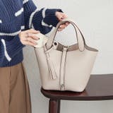 【8色展開】きれいめデザイン、タッセル付ハンドバッグ | RMAF NICE CLAUP / OLIVE des OLIVE | 詳細画像17