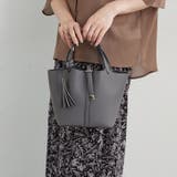 【8色展開】きれいめデザイン、タッセル付ハンドバッグ | RMAF NICE CLAUP / OLIVE des OLIVE | 詳細画像23