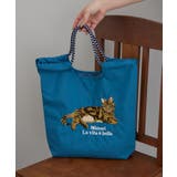 ブルー | アニマル刺繍コードトート | RMAF　NICE CLAUP / OLIVE des OLIVE