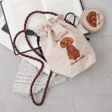 アイボリー | アニマル刺繍コードショルダーバッグ | RMAF NICE CLAUP / OLIVE des OLIVE