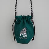 グリーン | アニマル刺繍コードショルダーバッグ | RMAF NICE CLAUP / OLIVE des OLIVE