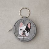 グレー | アニマル刺繍丸ポーチ | RMAF　NICE CLAUP / OLIVE des OLIVE