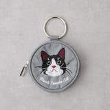 グレー系 | アニマル刺繍丸ポーチ | RMAF　NICE CLAUP / OLIVE des OLIVE