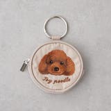 アイボリー | アニマル刺繍丸ポーチ | RMAF　NICE CLAUP / OLIVE des OLIVE