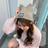 ベージュ | ねこみみニット帽 | RMAF　NICE CLAUP / OLIVE des OLIVE