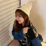アイボリー | ねこみみニット帽 | RMAF　NICE CLAUP / OLIVE des OLIVE