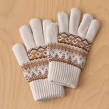 ホワイト | ジャガード柄手袋 | RMAF　NICE CLAUP / OLIVE des OLIVE