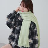 ライム | ミンクタッチもっちりストール | RMAF NICE CLAUP / OLIVE des OLIVE