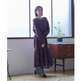 【nane】レース切替ロングワンピース | RMAF　NICE CLAUP / OLIVE des OLIVE | 詳細画像16 