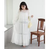 【nane】レース切替ロングワンピース | RMAF　NICE CLAUP / OLIVE des OLIVE | 詳細画像27 