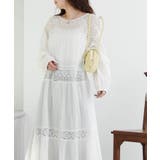 【nane】レース切替ロングワンピース | RMAF　NICE CLAUP / OLIVE des OLIVE | 詳細画像28 