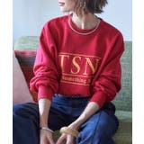 レッド | 【nane】ヴィンテージ加工スウェットプルオーバー | RMAF　NICE CLAUP / OLIVE des OLIVE