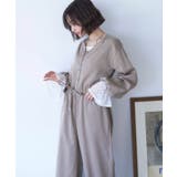 【nane】2サイズ展開、ボリュームスリーブオールインワン | RMAF　NICE CLAUP / OLIVE des OLIVE | 詳細画像3 