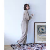 【nane】2サイズ展開、ボリュームスリーブオールインワン | RMAF　NICE CLAUP / OLIVE des OLIVE | 詳細画像5 