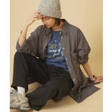 チャコール | 【nane】【@kana__18sセレクト】オーバーサイズロングシャツ | RMAF　NICE CLAUP / OLIVE des OLIVE
