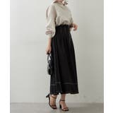 フロントジップフレアースカート | RMAF　NICE CLAUP / OLIVE des OLIVE | 詳細画像7 