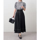 フロントジップフレアースカート | RMAF　NICE CLAUP / OLIVE des OLIVE | 詳細画像10 