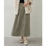 フロントジップフレアースカート | RMAF　NICE CLAUP / OLIVE des OLIVE | 詳細画像11 