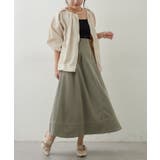 フロントジップフレアースカート | RMAF　NICE CLAUP / OLIVE des OLIVE | 詳細画像16 