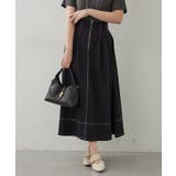 フロントジップフレアースカート | RMAF　NICE CLAUP / OLIVE des OLIVE | 詳細画像18 