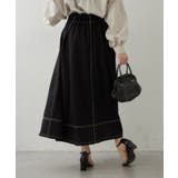 フロントジップフレアースカート | RMAF　NICE CLAUP / OLIVE des OLIVE | 詳細画像4 