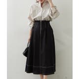 フロントジップフレアースカート | RMAF　NICE CLAUP / OLIVE des OLIVE | 詳細画像5 