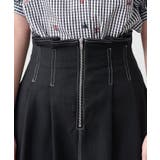 フロントジップフレアースカート | RMAF　NICE CLAUP / OLIVE des OLIVE | 詳細画像33 