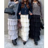 シフォンプリーツティアードスカート | RMAF　NICE CLAUP / OLIVE des OLIVE | 詳細画像12 