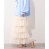 シフォンプリーツティアードスカート | RMAF　NICE CLAUP / OLIVE des OLIVE | 詳細画像3 