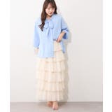 シフォンプリーツティアードスカート | RMAF　NICE CLAUP / OLIVE des OLIVE | 詳細画像4 