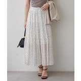 オフ | ドットティアードプリーツスカート | RMAF　NICE CLAUP / OLIVE des OLIVE