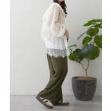 ゆったりらくちん リラックスワイドパンツ | RMAF　NICE CLAUP / OLIVE des OLIVE | 詳細画像22 