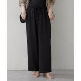 ブラック | ゆったりらくちん リラックスワイドパンツ | RMAF　NICE CLAUP / OLIVE des OLIVE