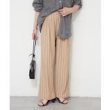 ベージュ | ストライプジャガードイージーパンツ | RMAF　NICE CLAUP / OLIVE des OLIVE