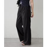 ブラック | 【セットアップ対応】サイドレースパンツ | RMAF　NICE CLAUP / OLIVE des OLIVE