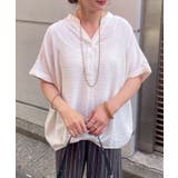 【5色展開】オフィスコーデにもおすすめ！ヘンリーネックタックブラウス | RMAF　NICE CLAUP / OLIVE des OLIVE | 詳細画像10 