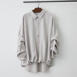 グレージュ | 段々袖タケノコタックブラウス | RMAF　NICE CLAUP / OLIVE des OLIVE