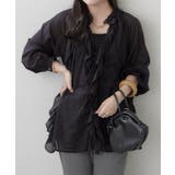 ブラック | フリルブラウス | RMAF　NICE CLAUP / OLIVE des OLIVE