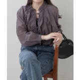 チャコール | フリルブラウス | RMAF　NICE CLAUP / OLIVE des OLIVE