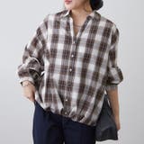 ブラウン | チェックタケノコブラウス | RMAF　NICE CLAUP / OLIVE des OLIVE