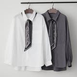 スカーフ付きシャツ | RMAF NICE CLAUP / OLIVE des OLIVE | 詳細画像1